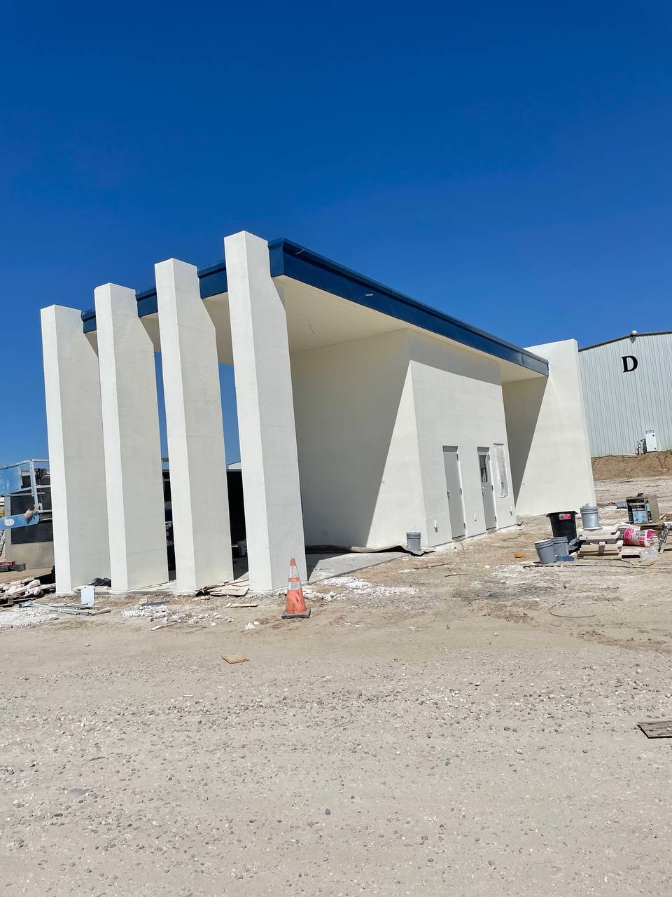 Guard house exterior with TubeCrete — DFW