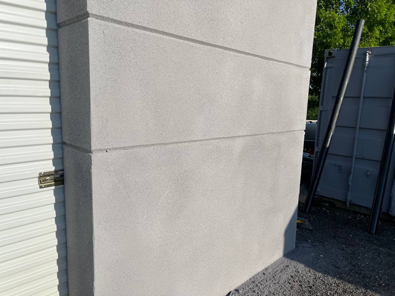 Warehouse side wall panel with coating — Dallas County, Texas